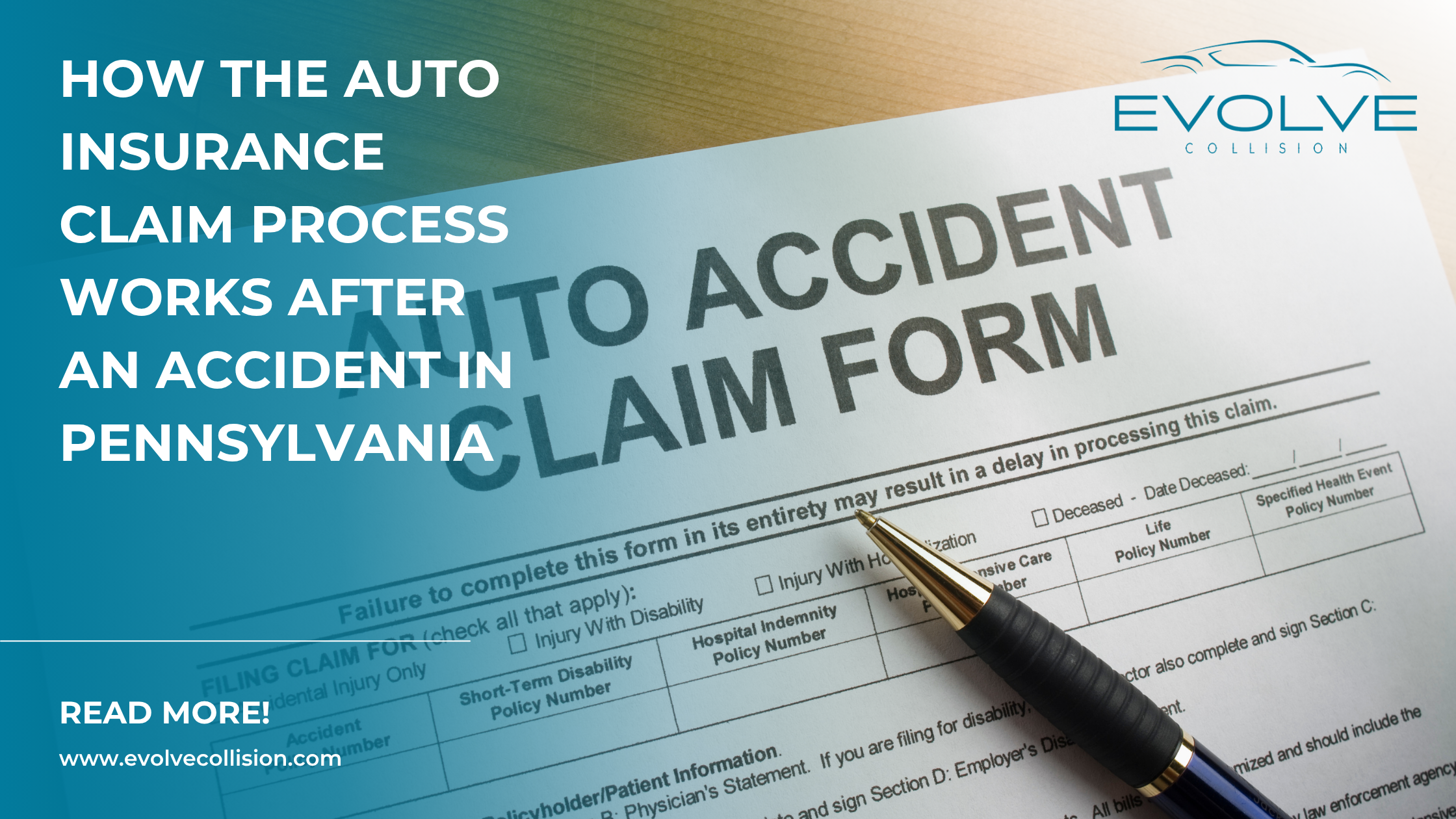 How the Auto Insurance Claim Process Works After an Accident in Pennsylvania